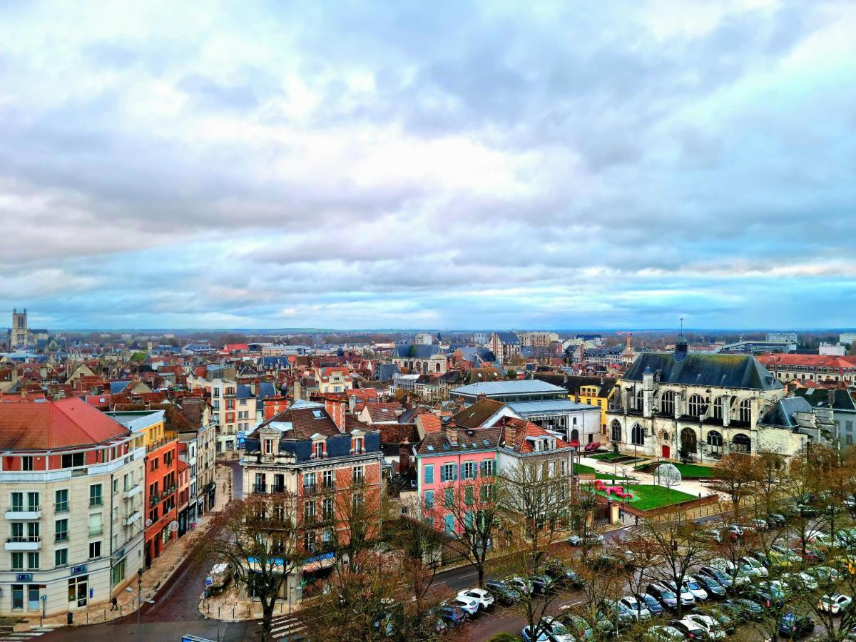 Le Perchoir, High-End & Panoramic View Apartment ทรัวส์ ภายนอก รูปภาพ